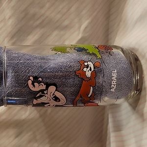 Vintage Gargamel Villain Azrael Smurf glassware glass Smurfs